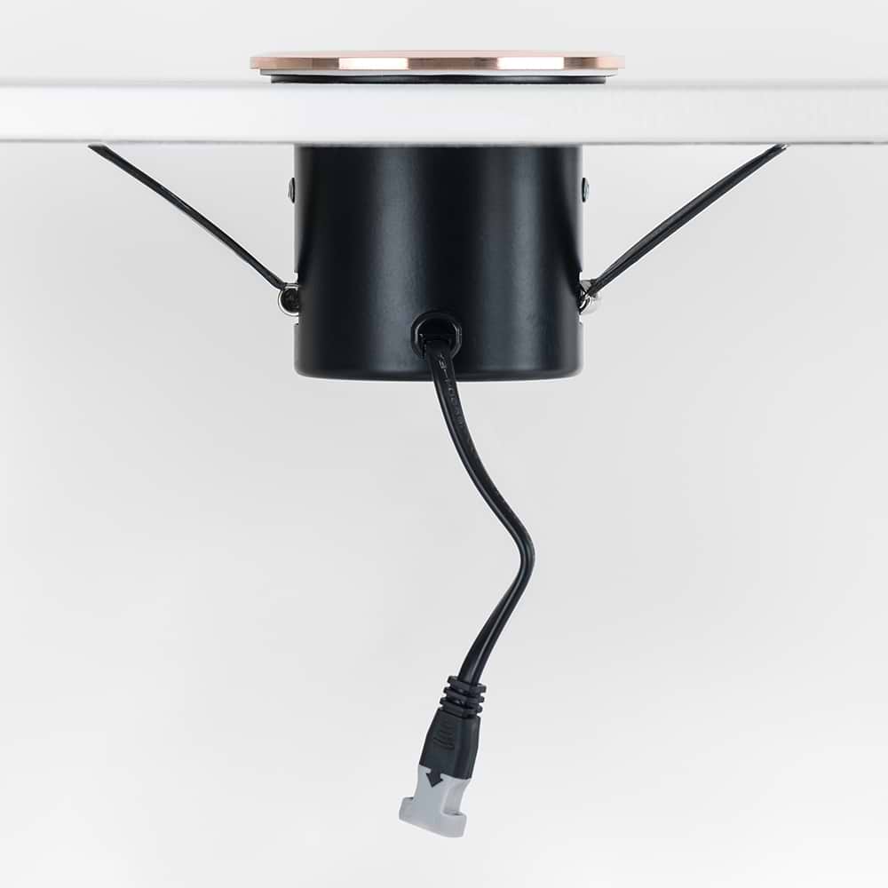 Soho Lighting Rose Gold 4K Cool White Tiltable LED Downlights, Fire Rated, IP44, High CRI, Dimmable