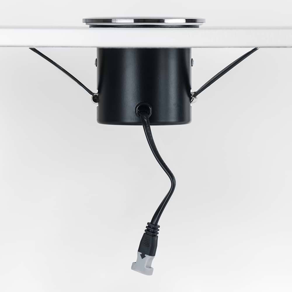 Black Chrome Tiltable Fire Rated LED 6W IP44 Dimmable Downlight