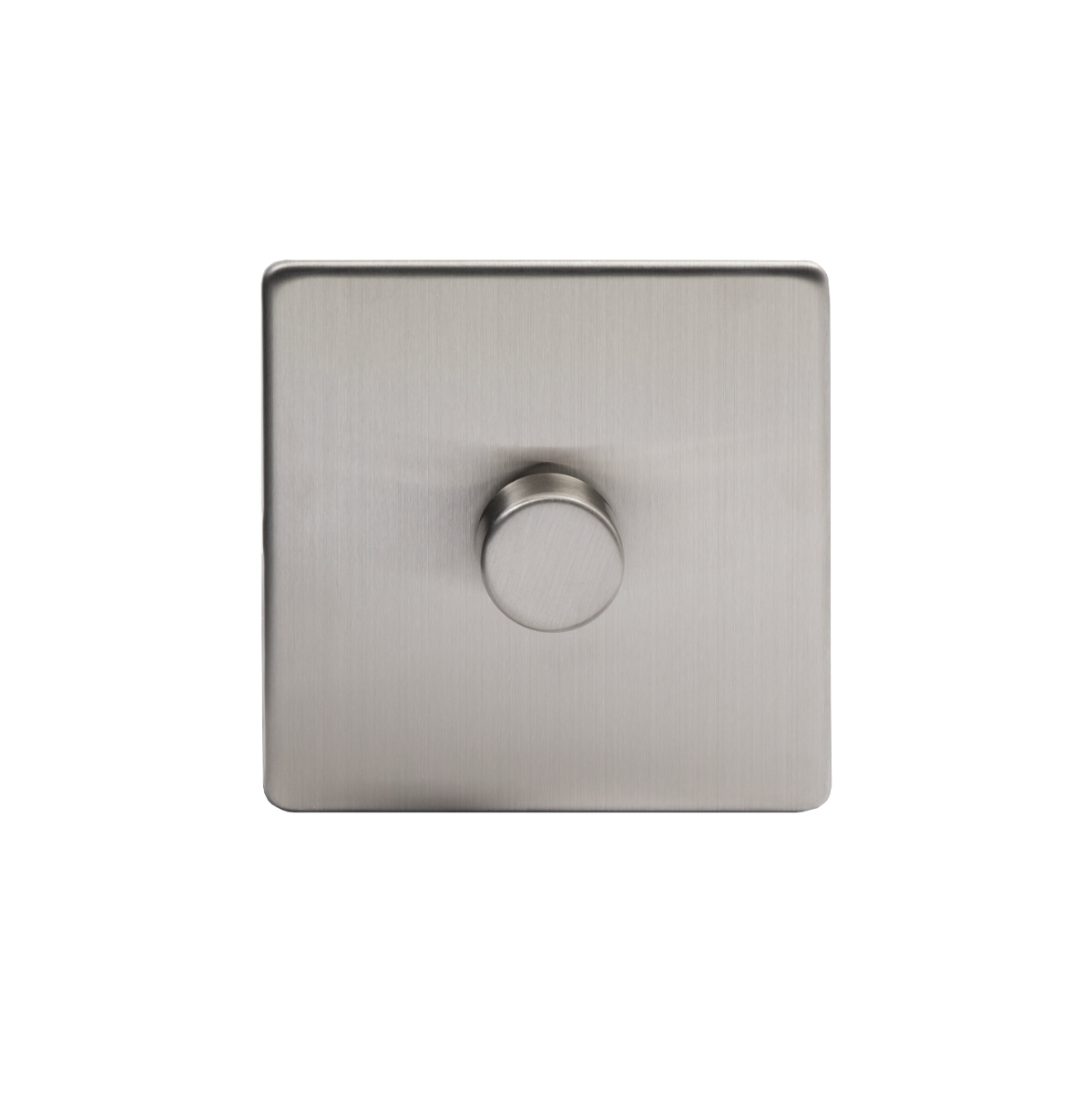 The Lombard Collection Brushed Chrome 1 Gang 250W LED Multi-Way Dimmer Switch