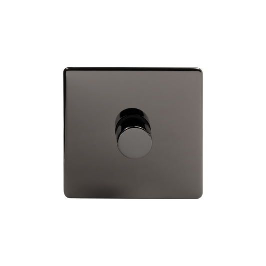 The Connaught Collection Black Nickel 1 Gang 250W LED Intermediate Dimmer Switch