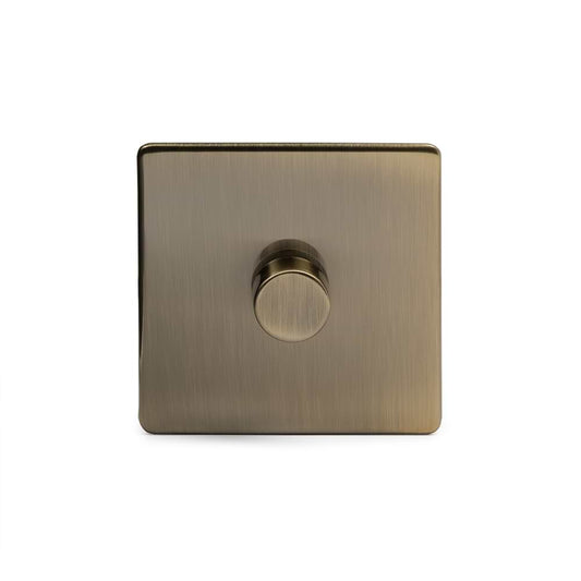 The Charterhouse Collection 1 Gang 1000W DC1-10V Dimmer Switch Antique Brass