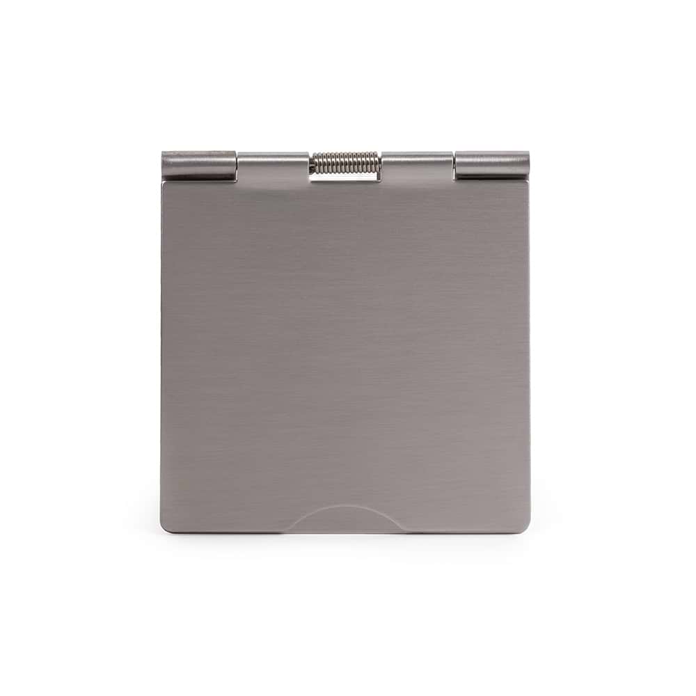 The Lombard Collection Brushed Chrome 5 Amp Euromod Floor Socket 1 Gang Blk Ins