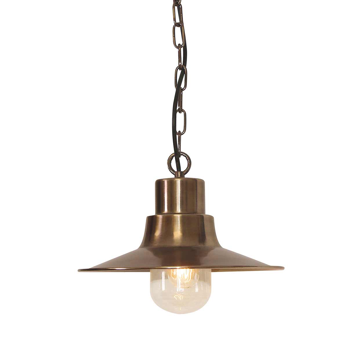 Sheldon 1 Light Chain Lantern – Aged Brass- SPECIAL OFFER