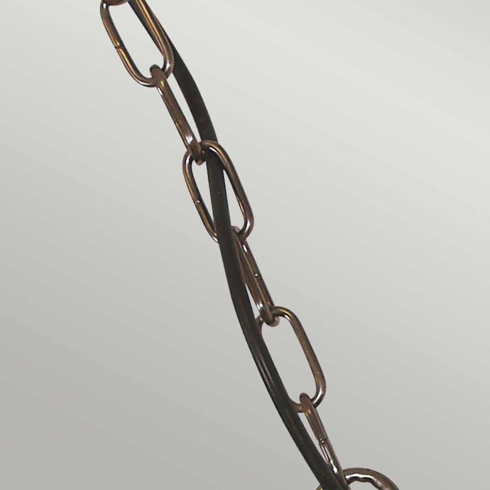 Sheldon 1 Light Chain Lantern - Aged Brass