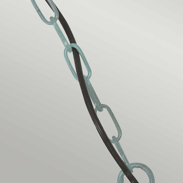 Sheldon 1 Light Chain Lantern - Verdigris