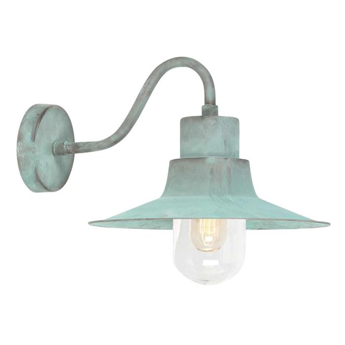 Sheldon 1 Light Wall Lantern - Verdigris