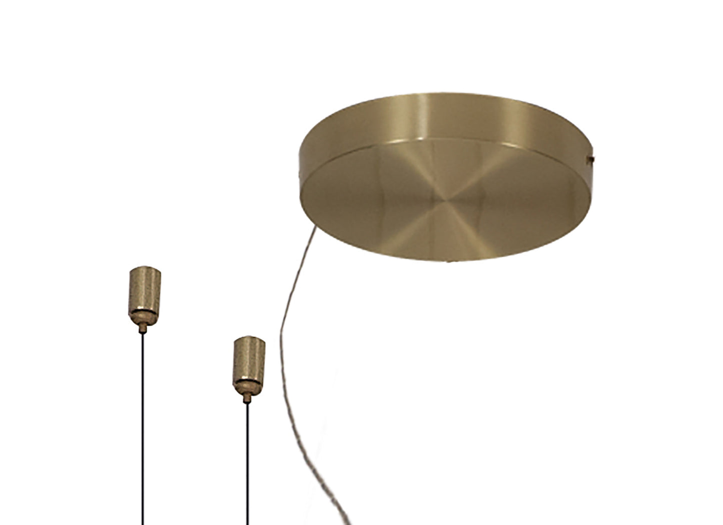 Shell 8 Light Pendant, Round, 40W LED, 3000K, 2120lm, Gold, 3yrs Warranty by Mantra