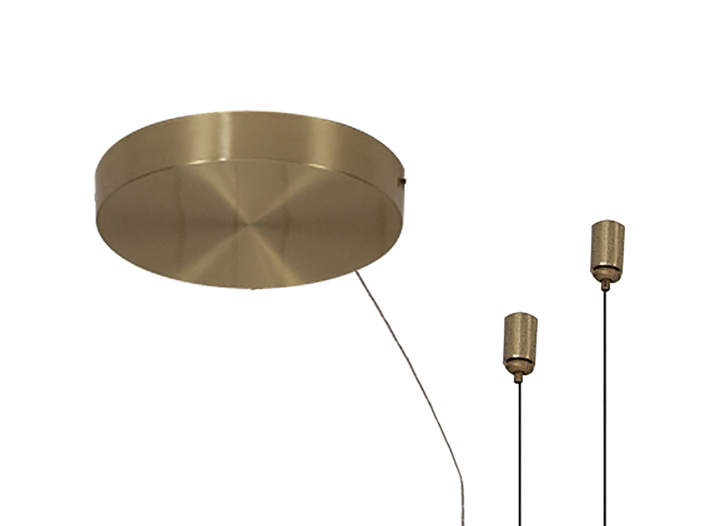 Shell 6 Light Pendant, Round, 30W LED, 3000K, 1590lm, Gold, 3yrs Warranty by Mantra