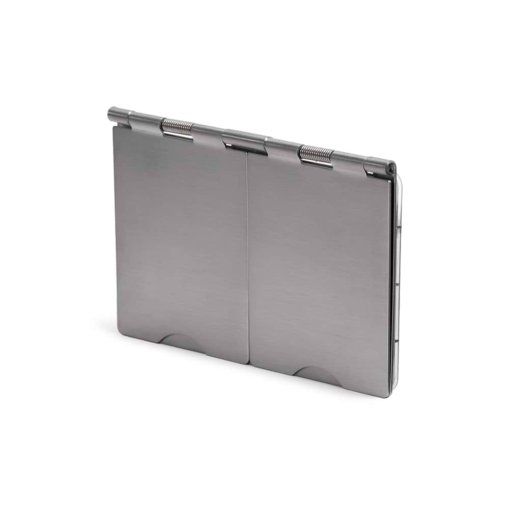 The Lombard Collection Brushed Chrome White Insert 4 x25mm EM-Euro Module Floor Plate