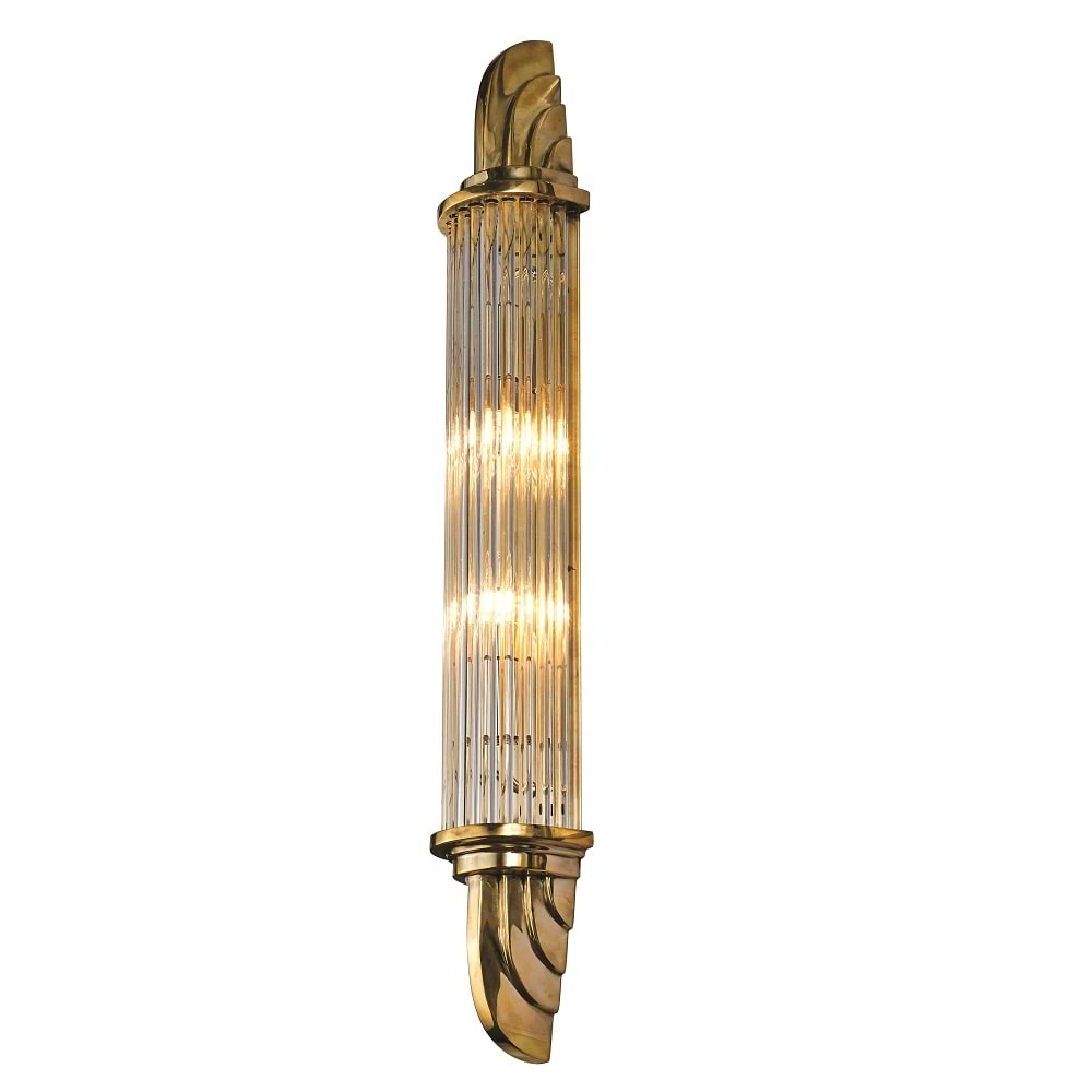 Soho Lighting Sheraton Polished Brass IP44 Rated Wall Light - The Schoolhouse Collection