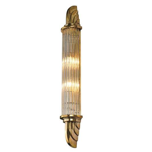 Soho Lighting Sheraton Polished Brass IP44 Rated Wall Light - The Schoolhouse Collection