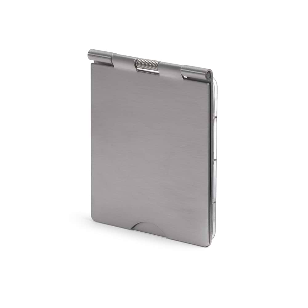 The Lombard Collection 13A 1 Gang Floor Socket Brushed Chrome Wht Ins