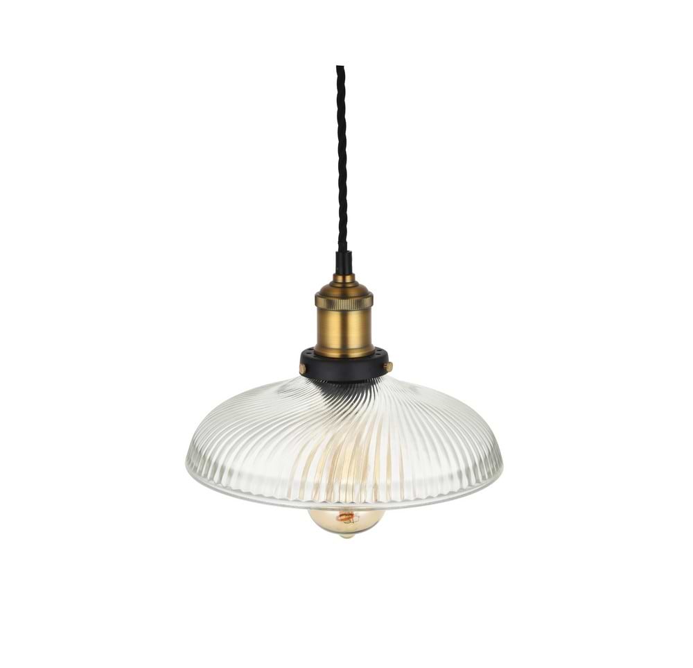 Romilly Dome Etched Glass French Style Pendant Light