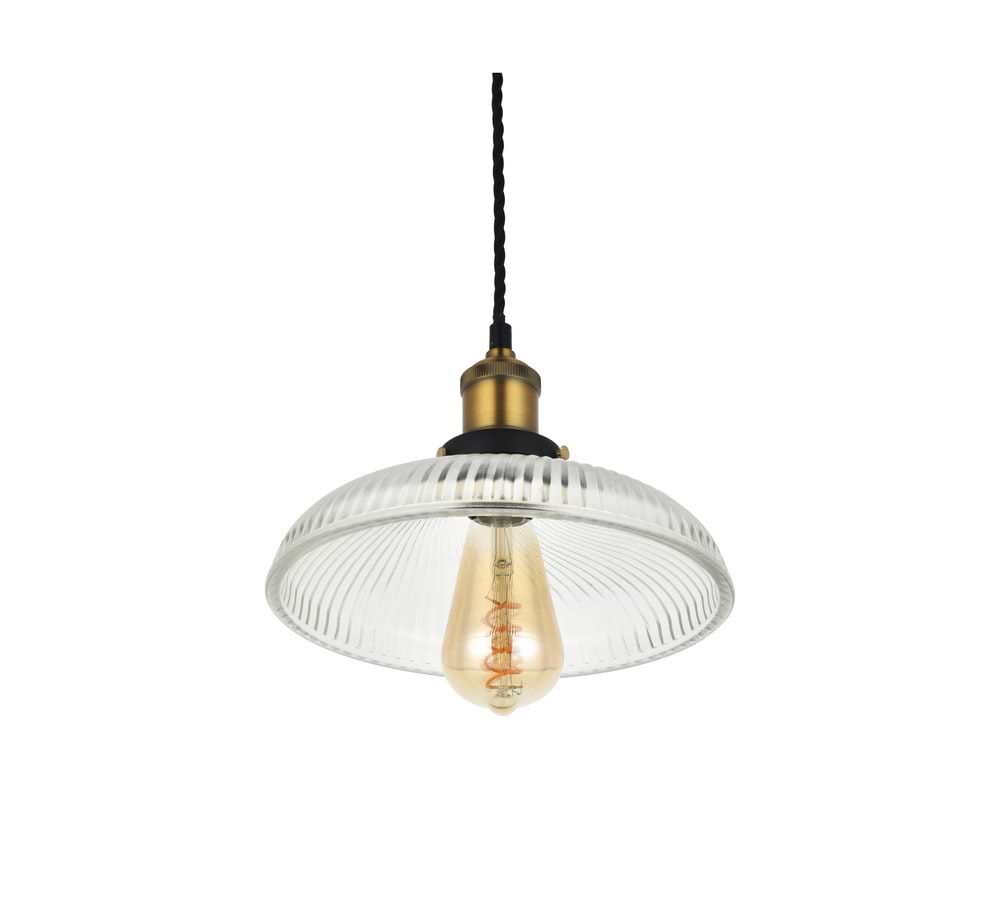 Romilly Dome Etched Glass French Style Pendant Light