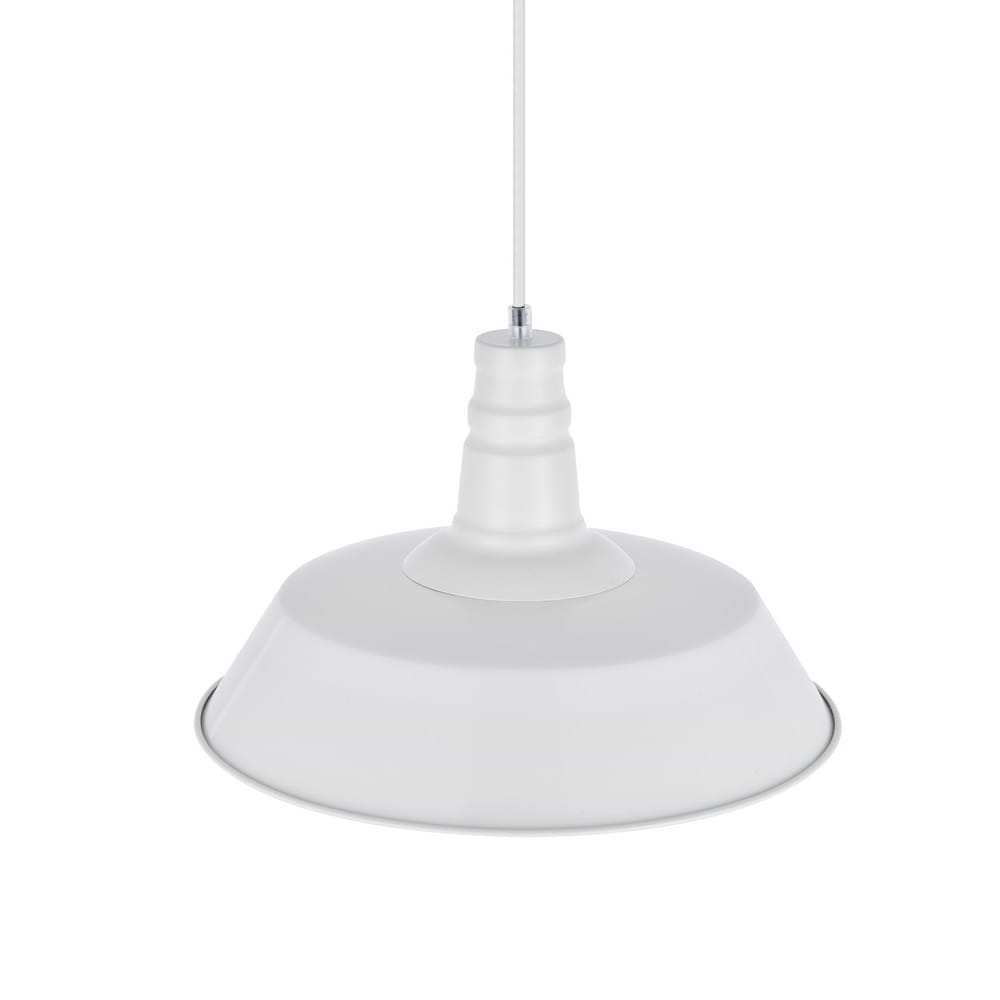 Argyll Industrial Pendant Light in Clay White
