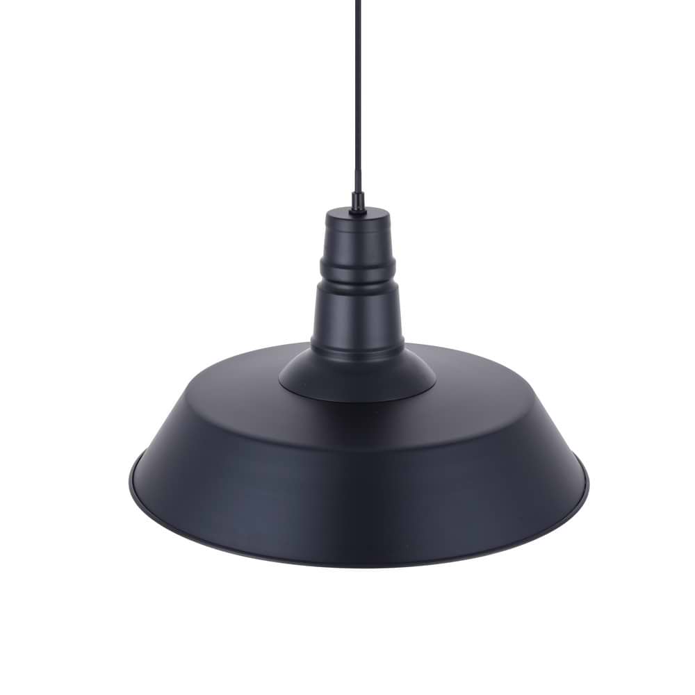 Argyll Industrial Pendant Light in Matt Black