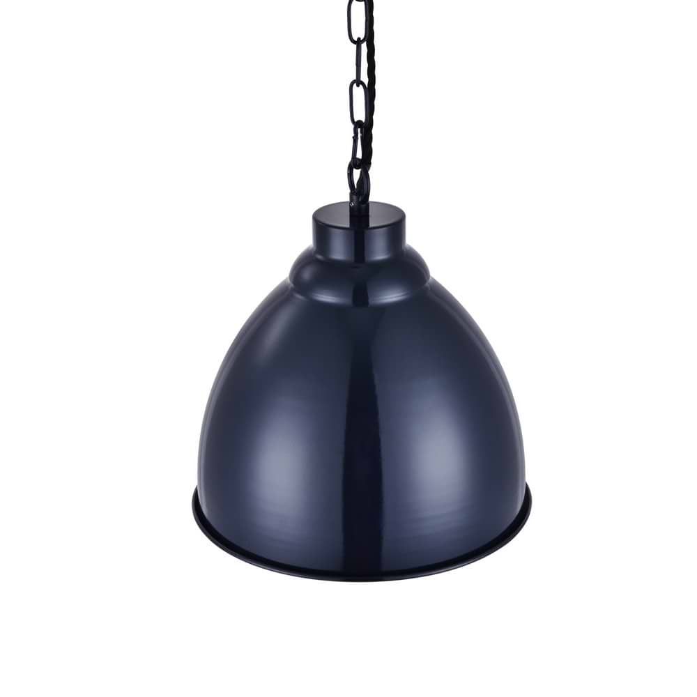 Oxford Vintage Pendant Light in Squid Ink Blue