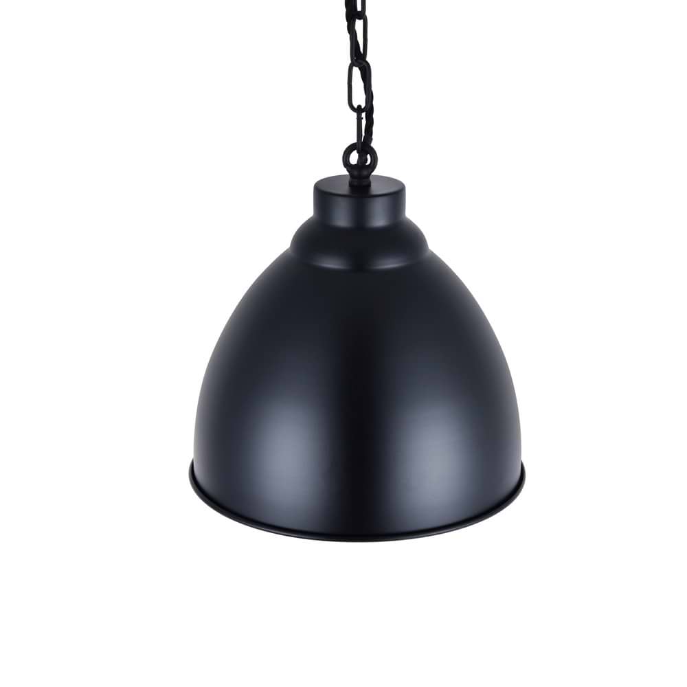 Oxford Vintage Pendant Light in Matt Black