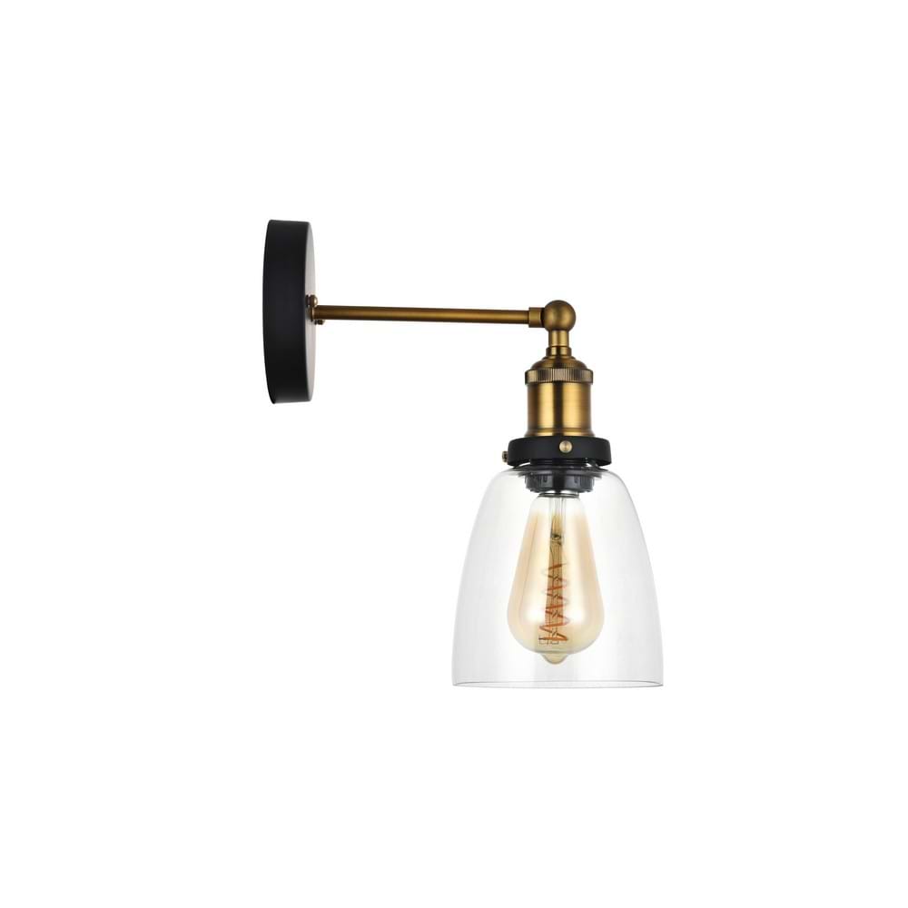 Romilly Clear Glass Cone Wall Light - Soho Lighting
