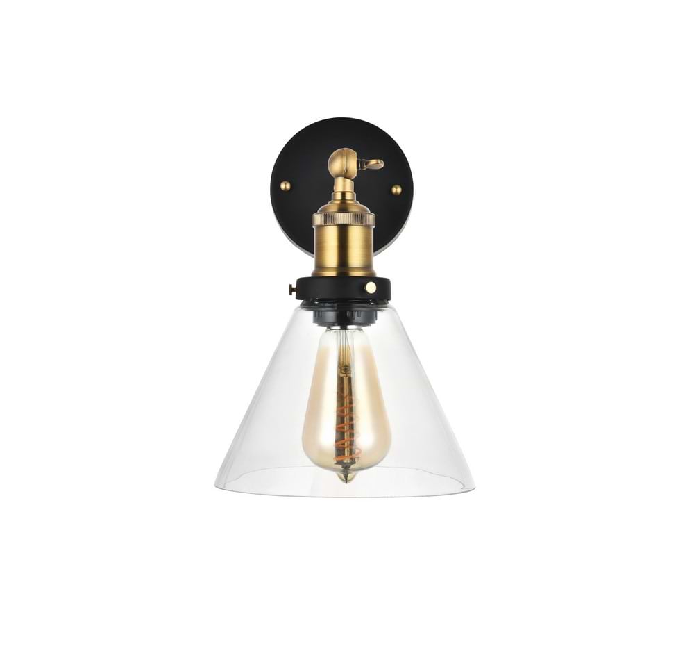 Romilly Clear Glass Funnel Wall Light - Soho Lighting