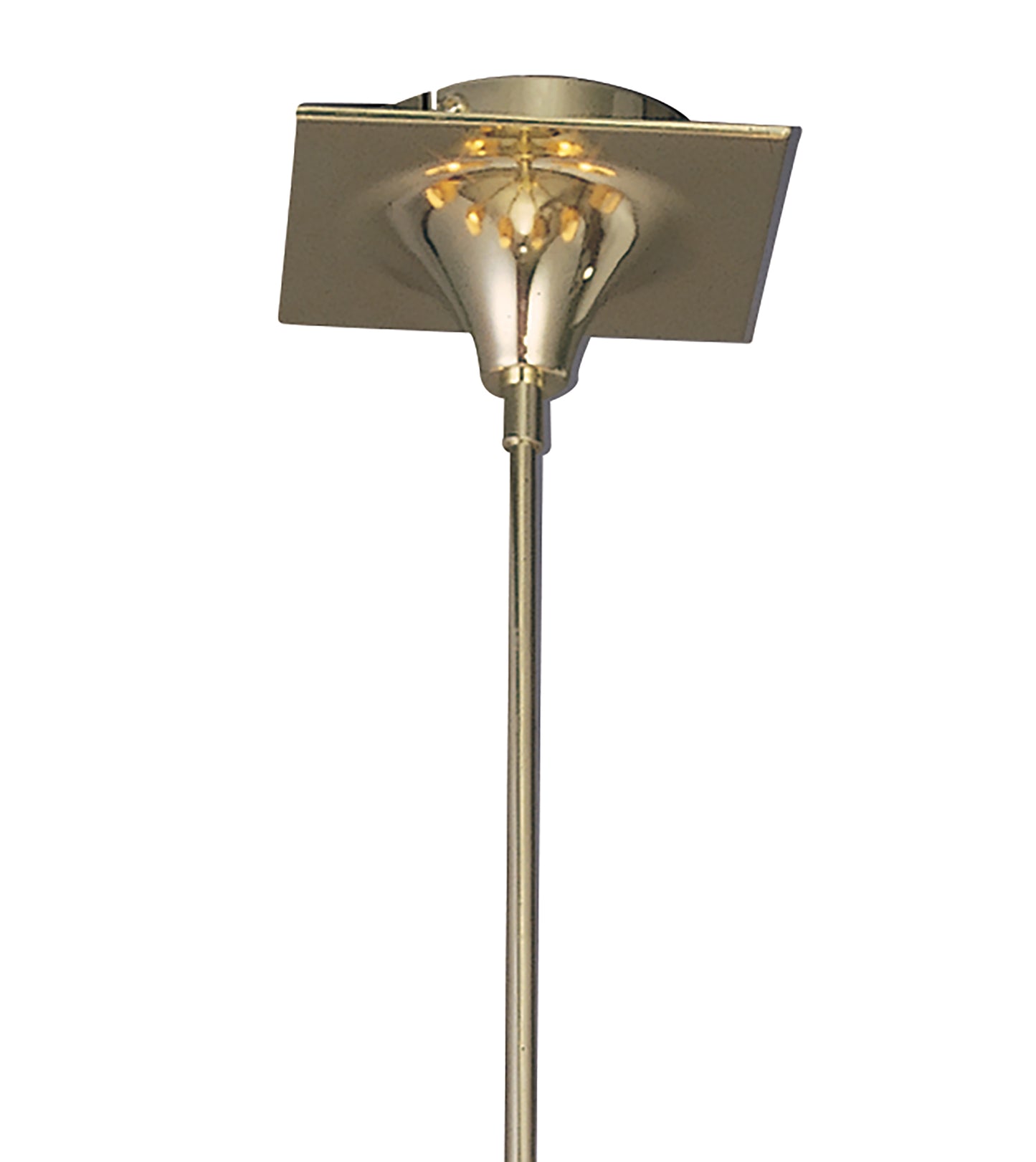 Siena Pendant Round 8 Light E14, Polished Brass With Amber Cream Shades And Clear Crystal by Mantra