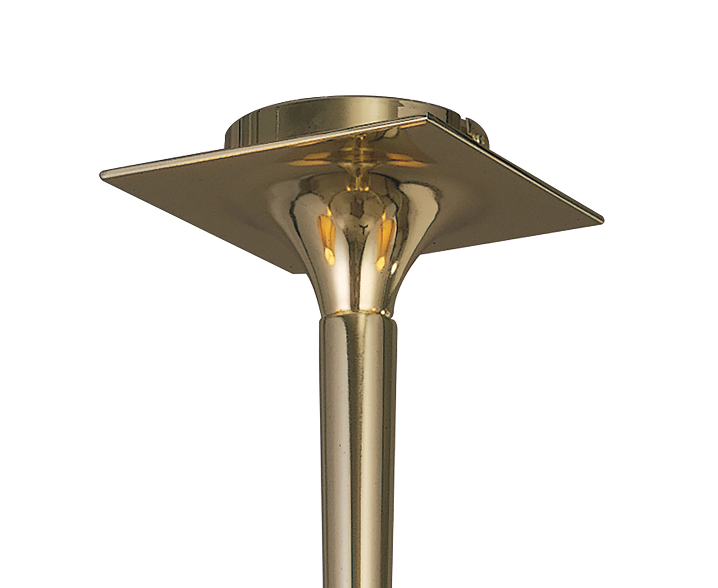 Siena Semi Flush Round 3 Light E14, Polished Brass With Amber Cream Shades And Clear Crystal by Mantra