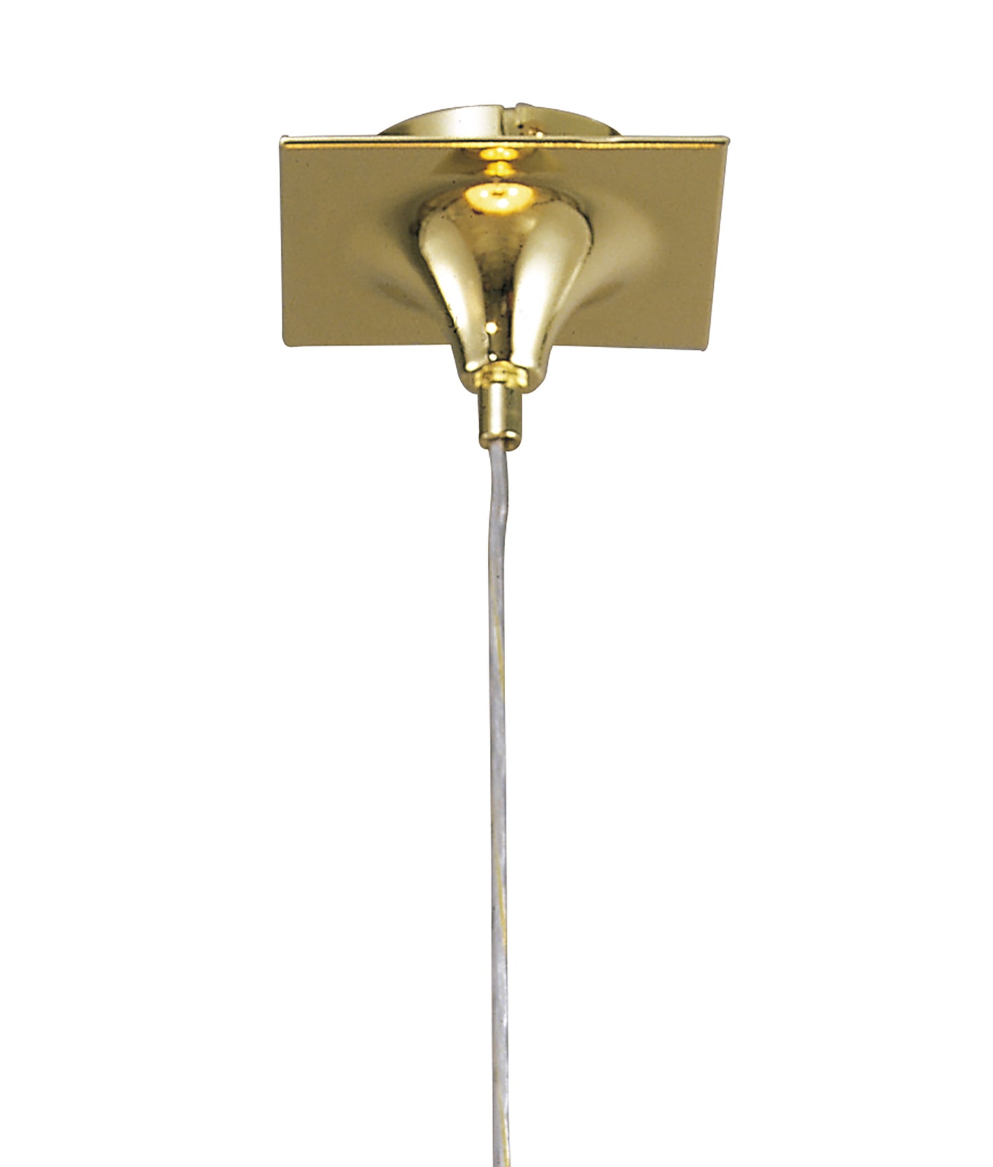 Siena Pendant Round 1 Light E27, Polished Brass With Amber Cream Shade And Clear Crystal by Mantra