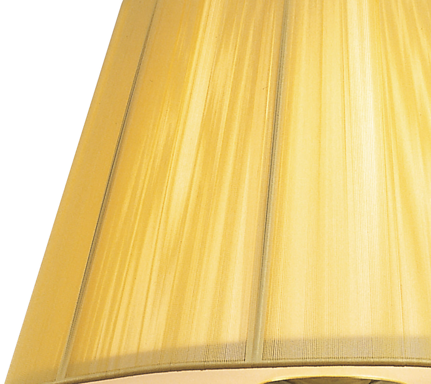 Siena Pendant Round 1 Light E27, Polished Brass With Amber Cream Shade And Clear Crystal by Mantra