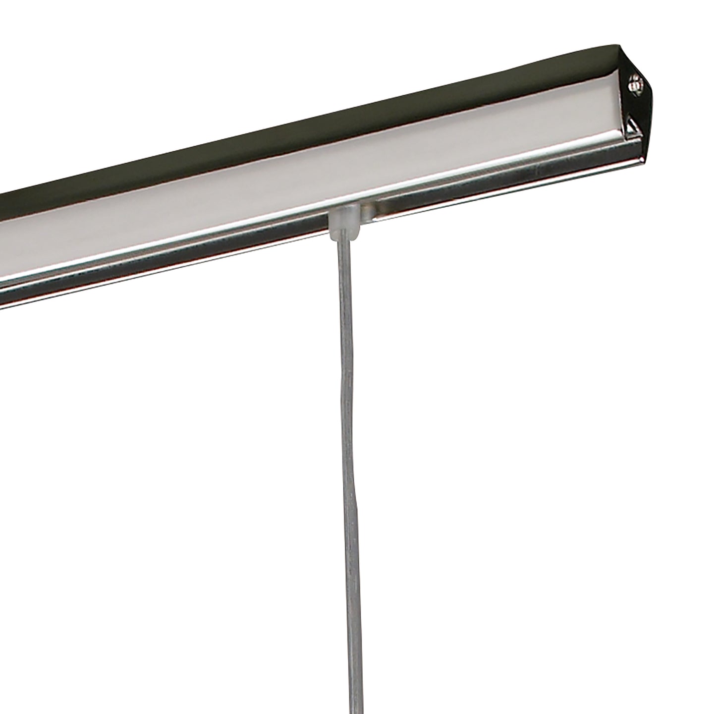 Sintesys Linear Pendant 3 Drop GU10 3 Light Bar Polished Chrome, CFL Lamps INCLUDED by Mantra