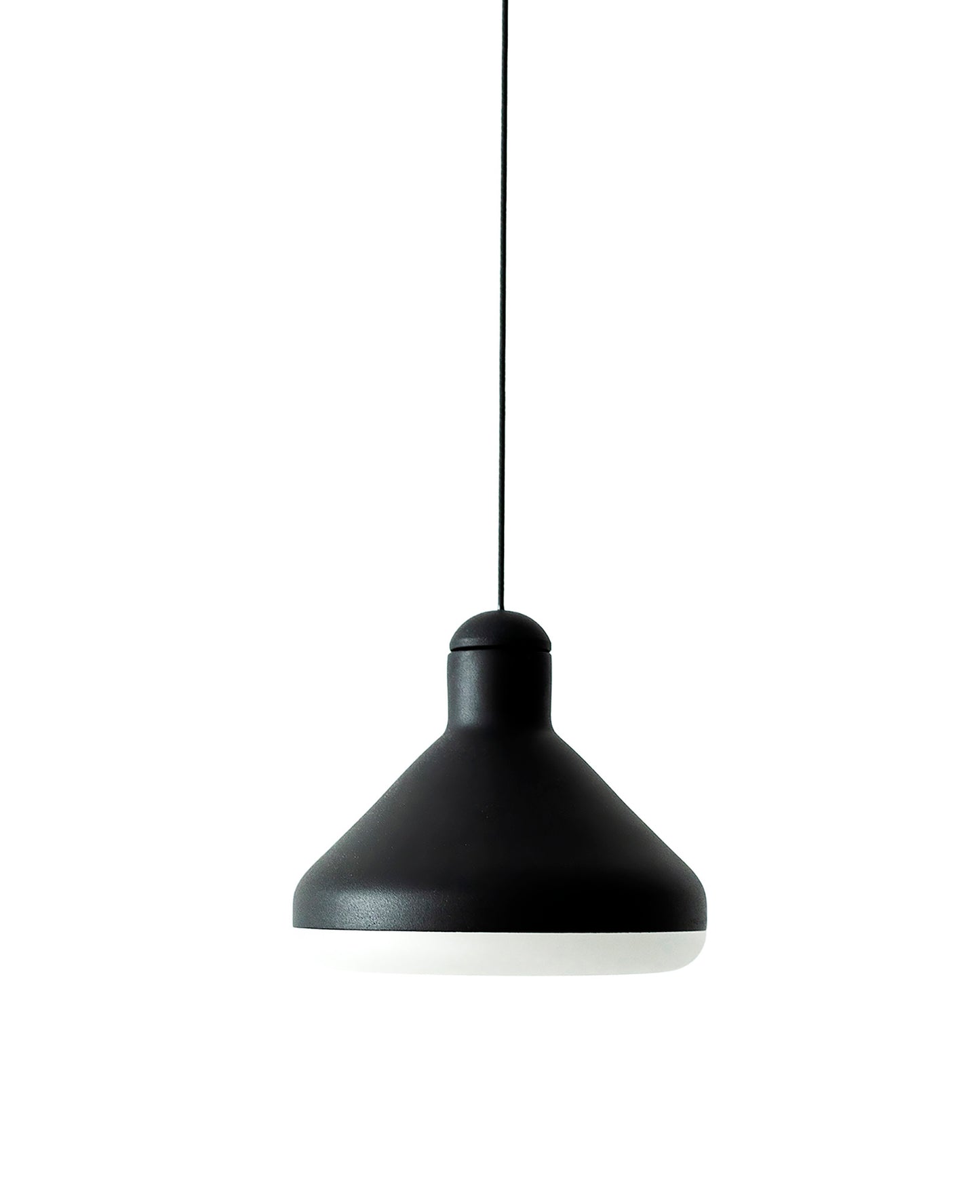 Sirio 1 Light Pendant, 8W LED, 3000K, 590lm, Black, 3yrs Warranty by Mantra