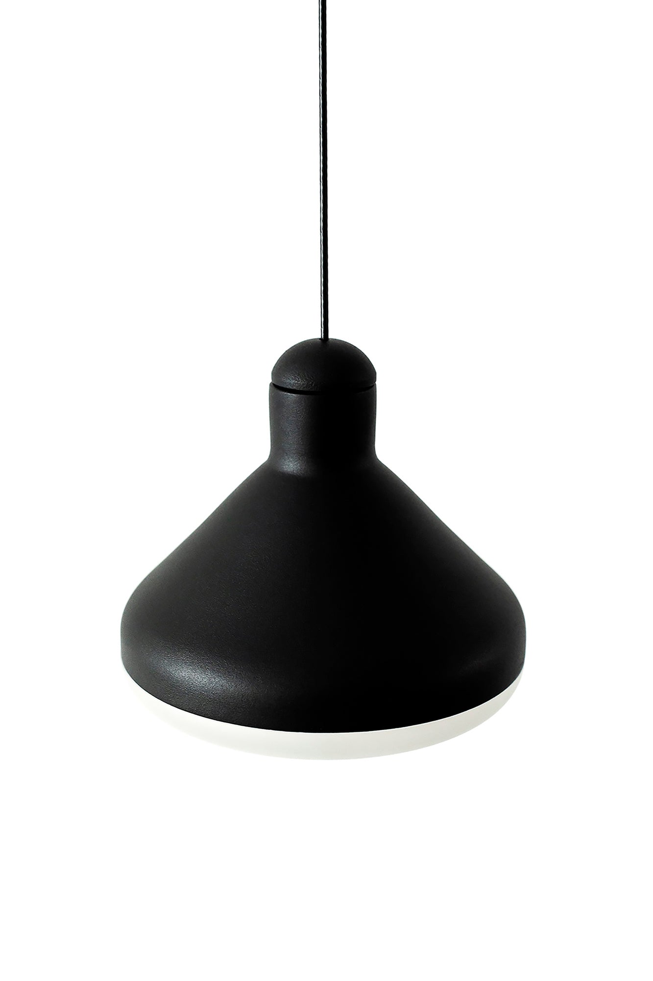 Sirio 1 Light Pendant, 8W LED, 3000K, 590lm, Black, 3yrs Warranty by Mantra