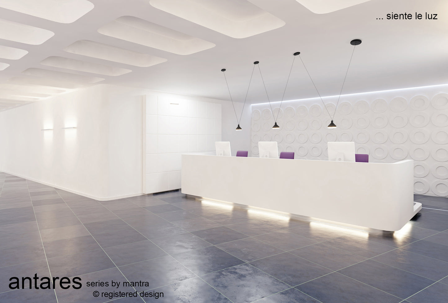 Sirio 3 Light Linear Pendant , 24W LED, 3000K, 1770lm, Black, 3yrs Warranty by Mantra