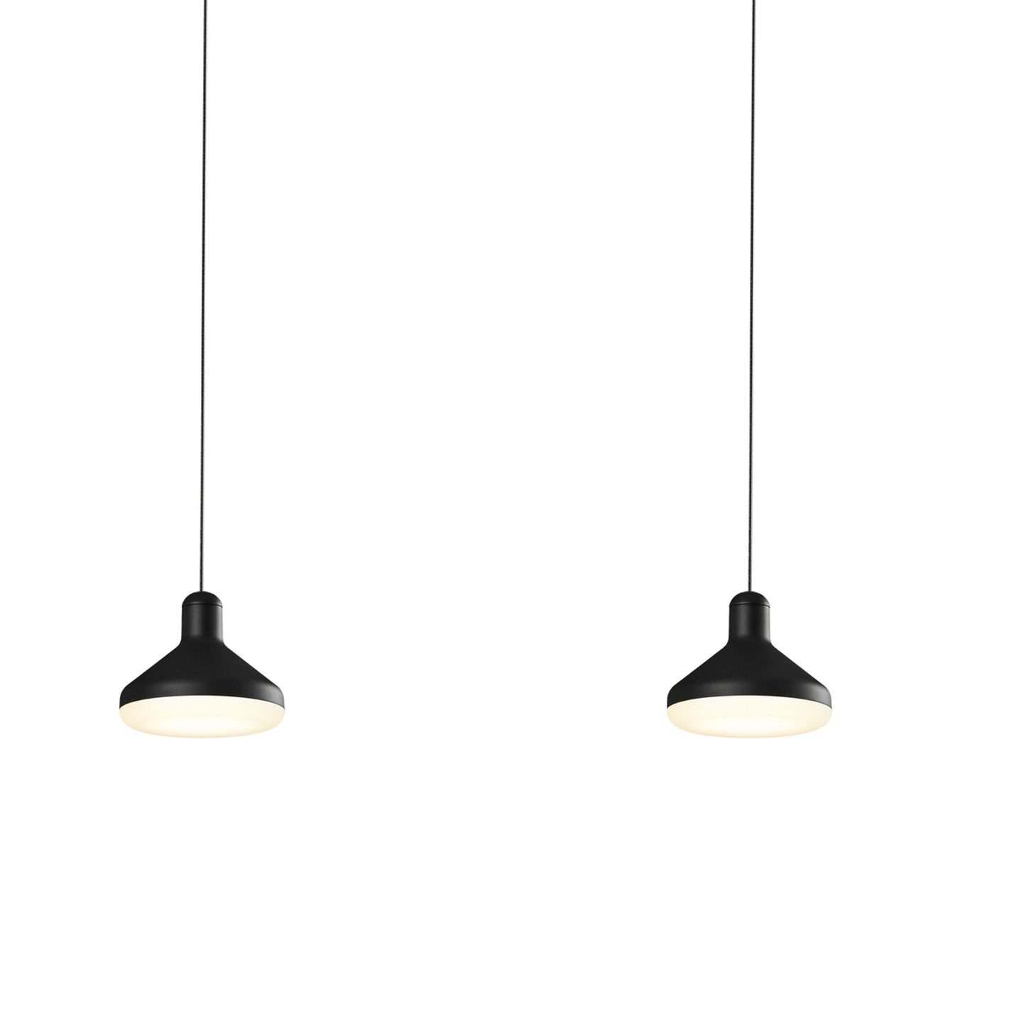 Sirio 3 Light Linear Bar Pendant, 24W LED, 3000K, 1770lm, Black, 3yrs Warranty by Mantra