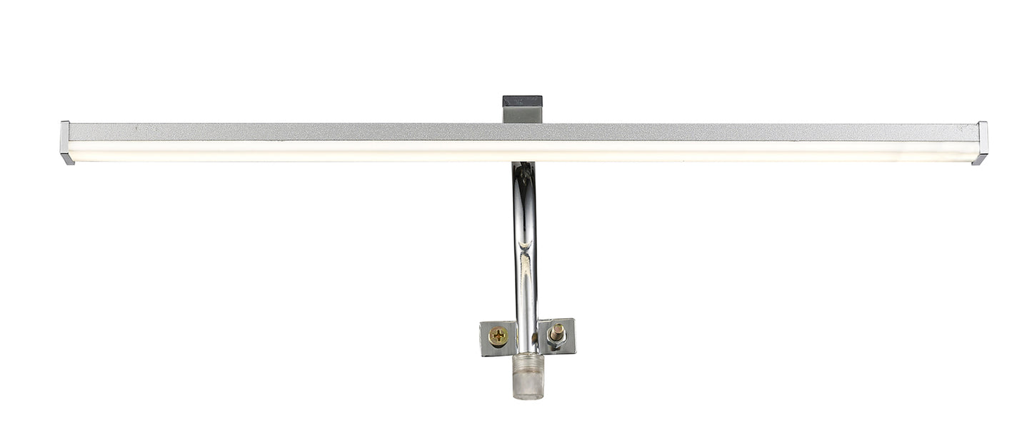 Sisley Wall Lamp 7W LED Chrome IP44 4000K, 420lm, Silver / Frosted Acrylic / Polished Chrome, 3yrs Warranty by Mantra