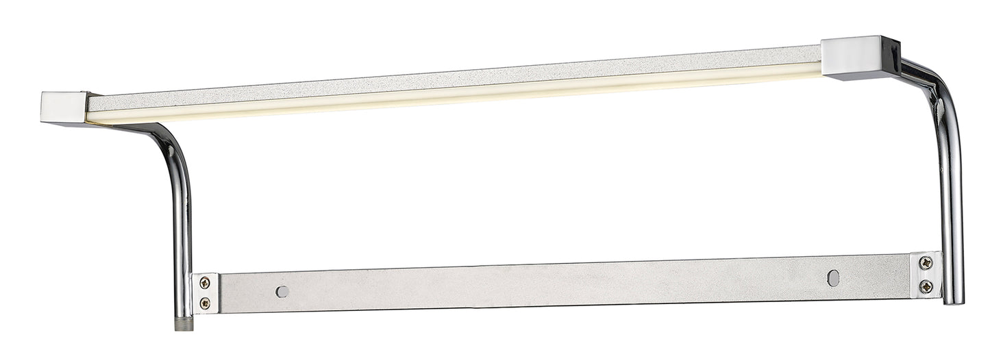 Sisley Wall Lamp 6W LED Chrome IP44 4000K, 420lm, Silver / Frosted Acrylic / Polished Chrome, 3yrs Warranty by Mantra