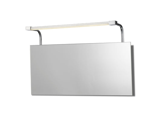 Sisley Wall Lamp 6W LED Chrome IP44 4000K, 420lm, Silver / Frosted Acrylic / Polished Chrome, 3yrs Warranty by Mantra