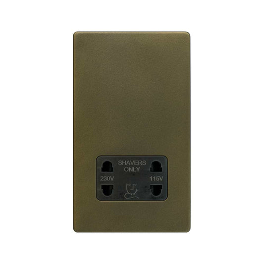 The Eton Collection Bronze Shaver Socket 230/115V Screwless