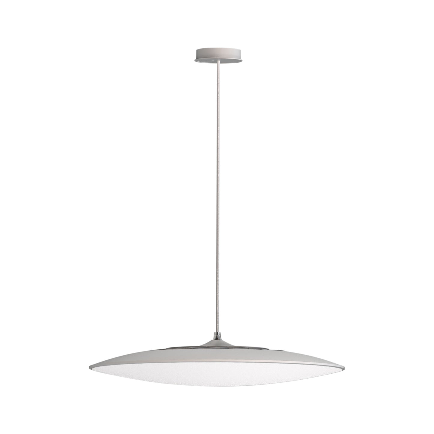 Slim LED Pendant 46cm Round 50W LED, 3000K, 4250lm, White, 3yrs Warranty by Mantra