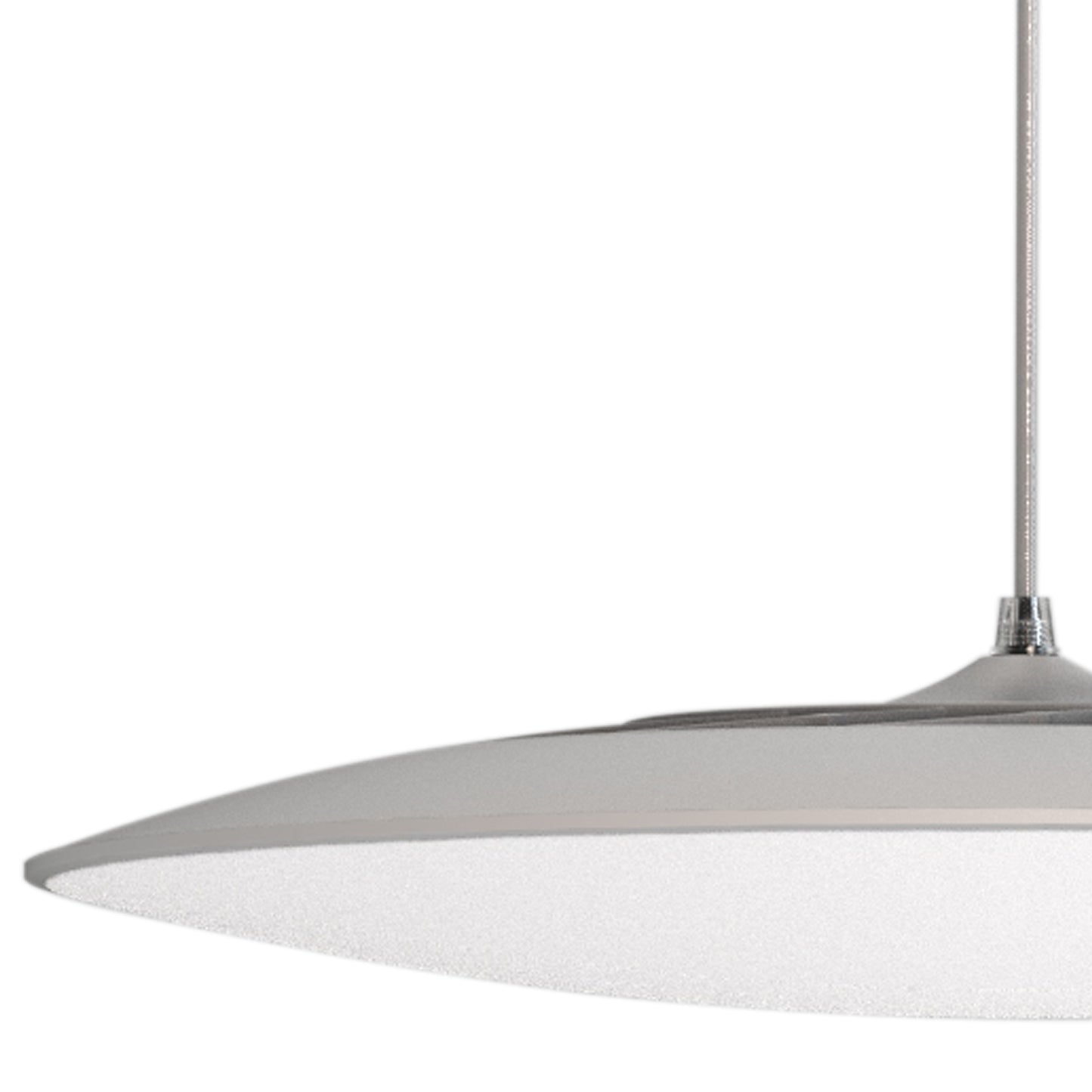 Slim LED Pendant 25cm Round 16W LED, 3000K, 1400lm, White, 3yrs Warranty by Mantra