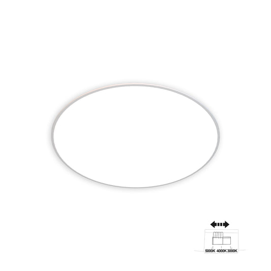 Slim CCT Ceiling 37cm Round, 24W LED, On Board CCT Switch 3000/4000/5000K, 2050lm, White, 3yrs Warranty by Mantra