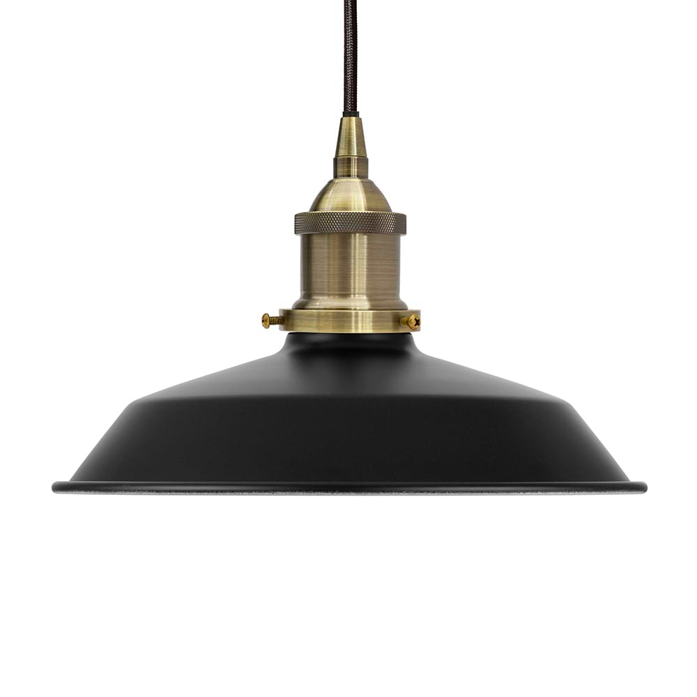 Small Trinity Metal Painted Pendant Light in Matt Black