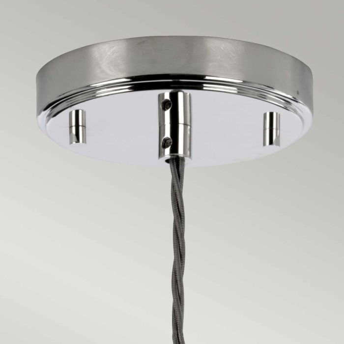 Sola 1 Light Pendant - Polished Nickel, Clear Glass