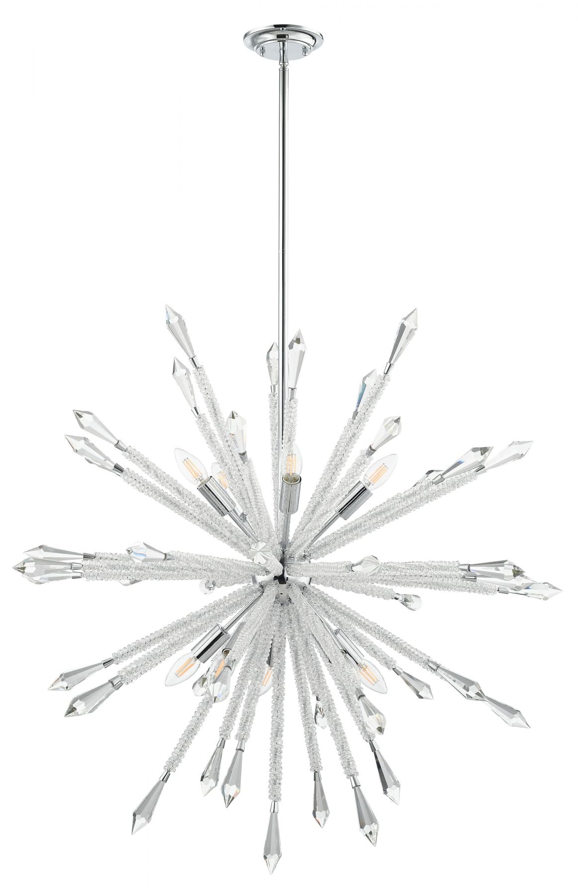 Solaris 10 Light Large Crystal Starburst Pendant