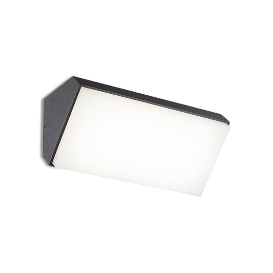 Solden Horizontal Wall Lamp, 9W LED, 3000K, 773lm, IP65, Dark Grey, 3yrs Warranty by Mantra