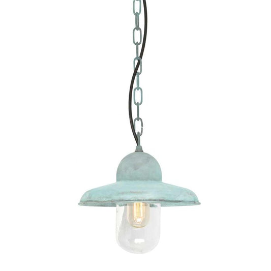 Somerton 1 Light Chain Lantern - Verdigris