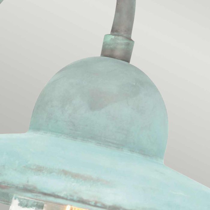 Somerton 1 Light Wall Lantern - Verdigris