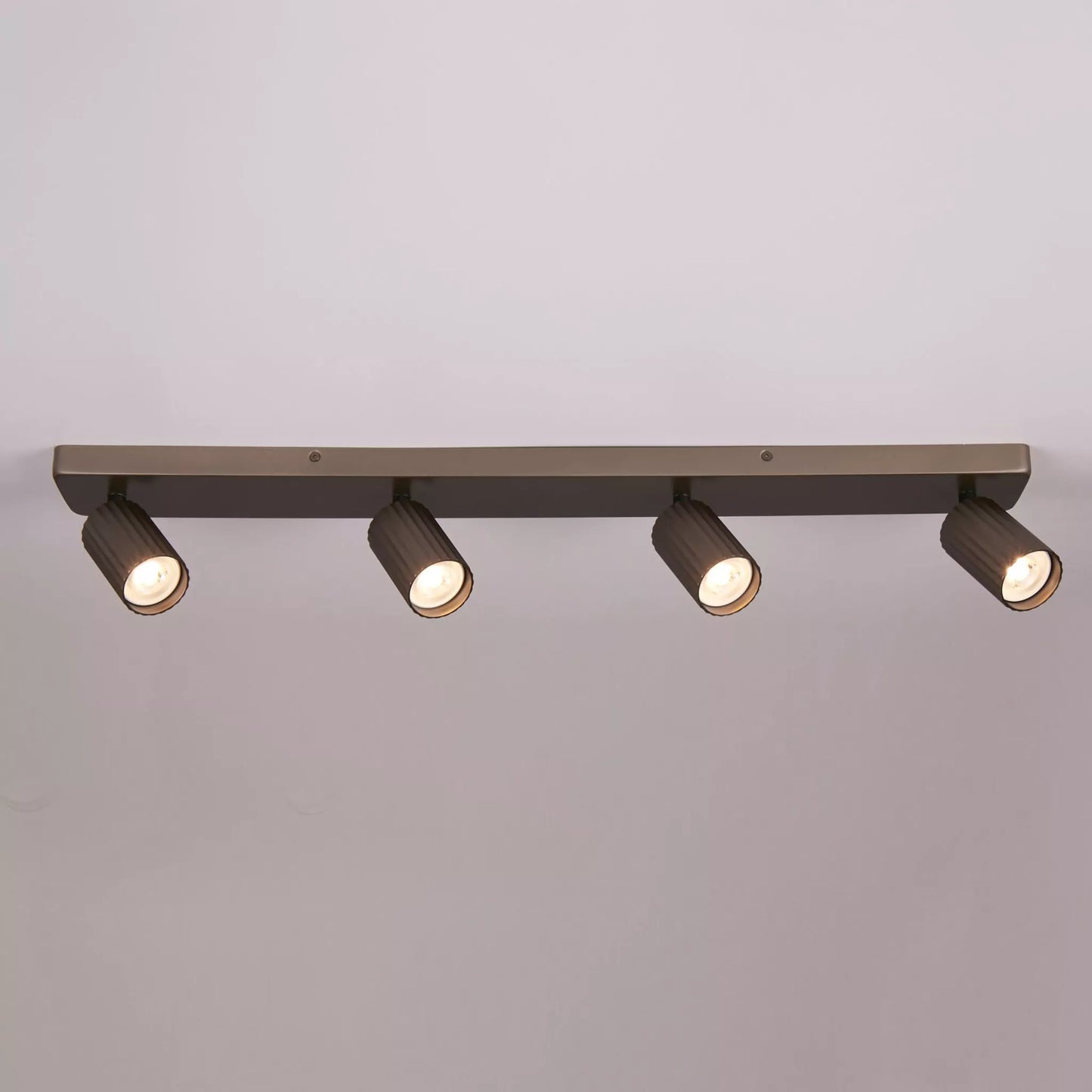 Anna 4 Bar GU10 Fluted Spotlight, Bronze