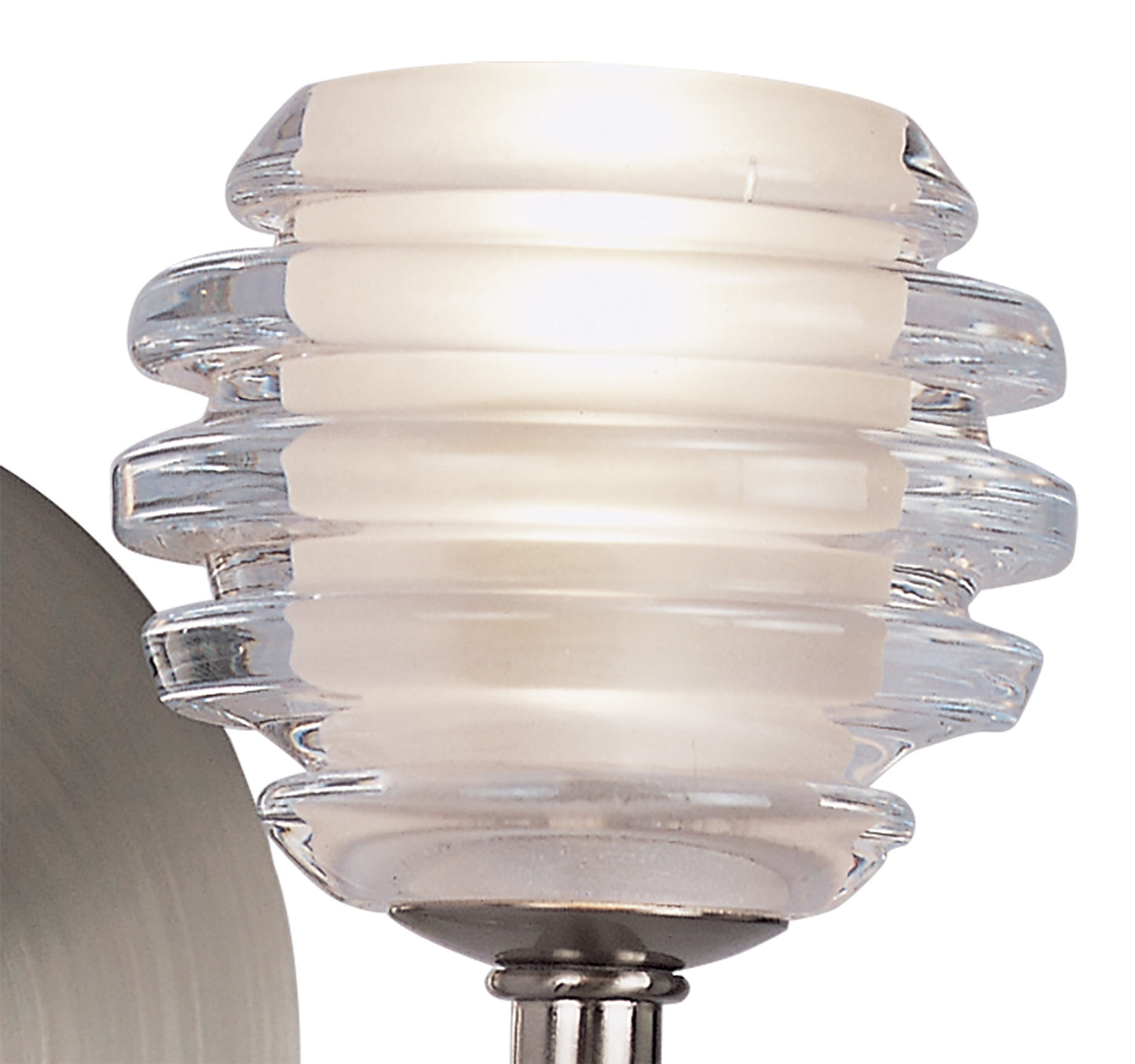 Sphere Wall Lamp Switched 1 Light G9, Satin Nickel by Mantra