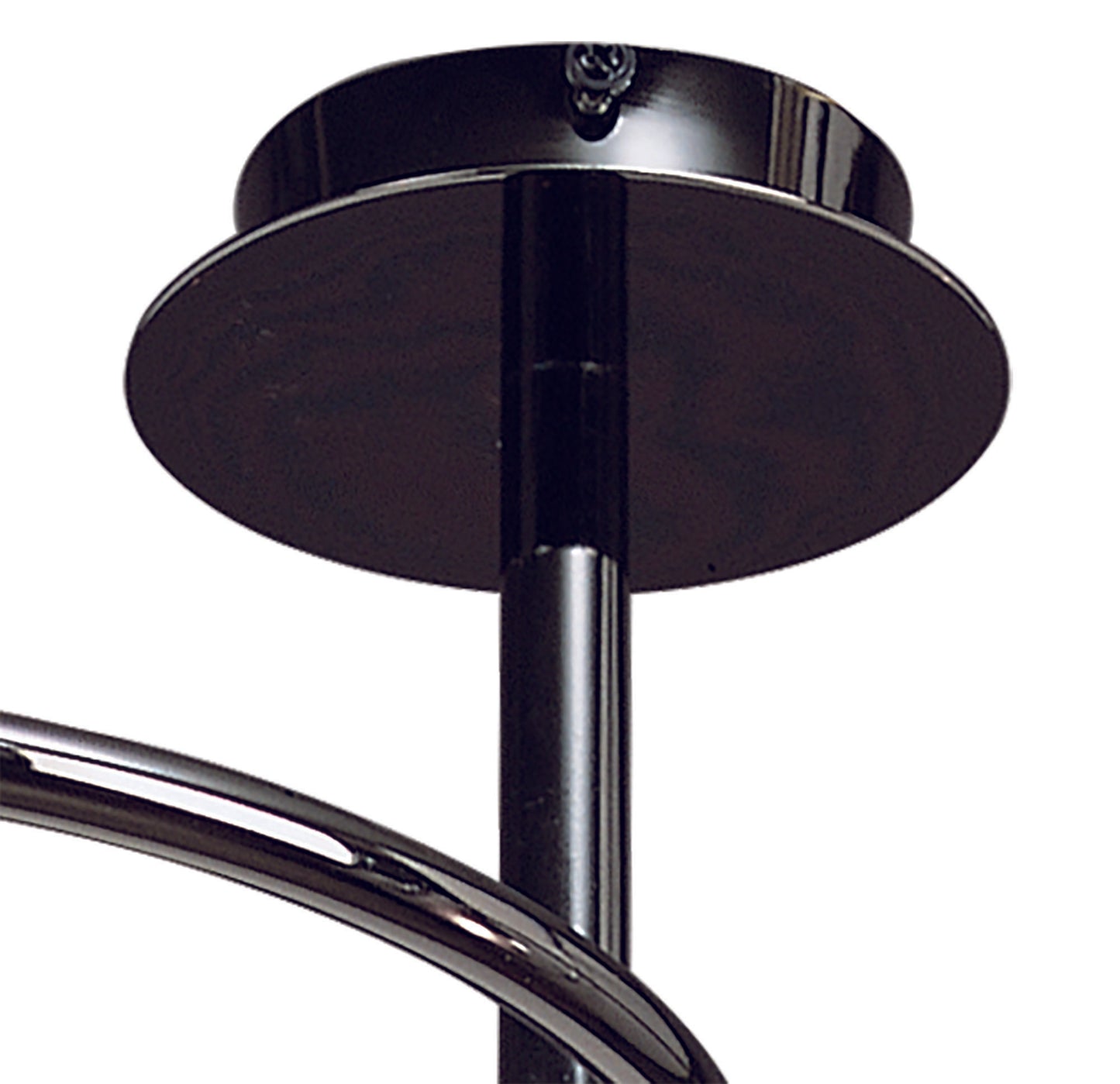 Sphere Semi Flush 4 Light G9, Black Chrome by Mantra