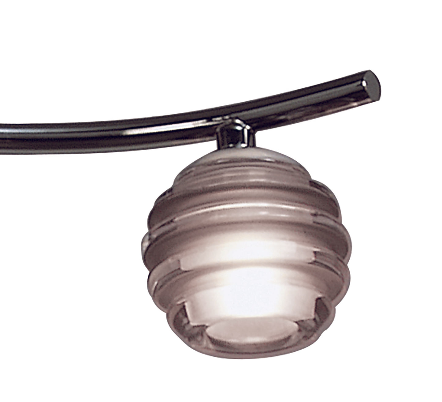 Sphere Semi Flush 4 Light G9, Black Chrome by Mantra